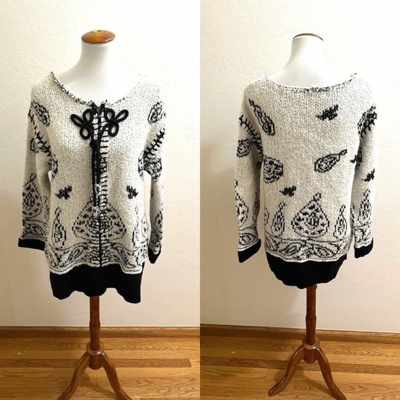 L37. {Anthro} Sleeping on Snow Kajsa Sweater coat - Picture 4 of 4